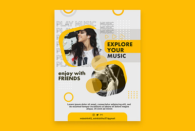 Flyer | Music | Promotion flyer design. advertising banner brand identity branding creative flyer marketing music flyer design poster promotion flyer design socialmedia ui