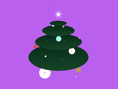 Another colorful Christmas tree 🌲✨ amam animation christmas colorful merry christmas motion graphics new year purple snow snowing tree