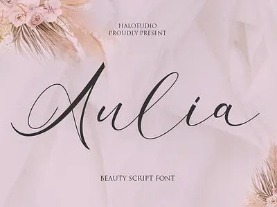Aulia Beauty Script branding brush callygraphy design fonts handlettering handwriten illustration logo type typo typography