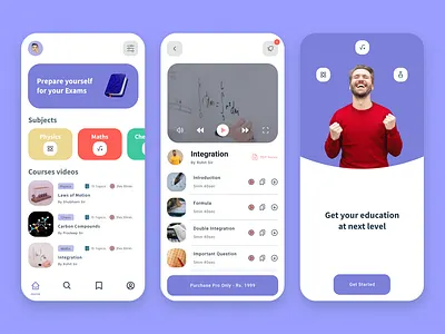 Education App Design app branding design figma illustration logo ui ux