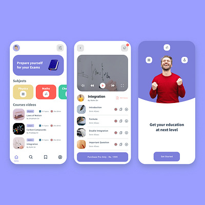 Education App Design app branding design figma illustration logo ui ux