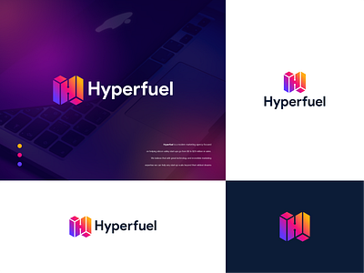 Hyperfuel branding graphic design logo