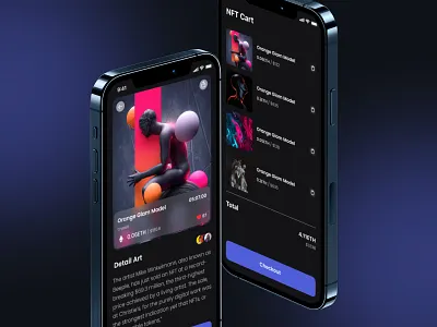 NFT Collections - Mobile App app ui ux