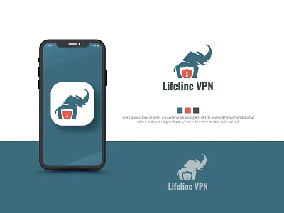 VPN logo With Elephant access app logo elephant minimalist logo sign vector vpn vpn app vpn logo website logo