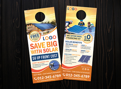 Solar Energy Door Hanger Design design door hanger energy flyer flyer design graphic design graphic designer marketing design power print design rack card solar solar design solar door hanger solar energy solar energy door hanger solar flyer solar panel solar power solar system