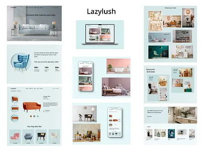 Furniture Store Website app design ui ux website