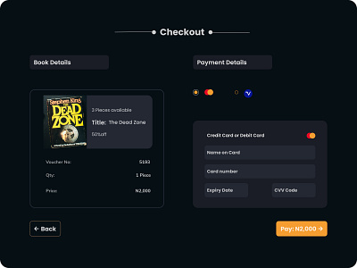 Checkout Page ui