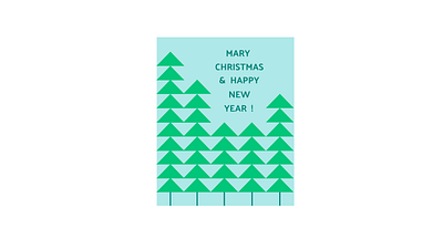 MC&HNY! card. christmas design happy illustration mary simple typography vector