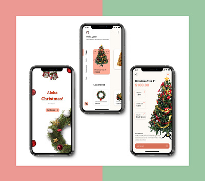 Christmas Shopping - UI app design ui ux visuals