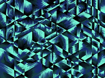 Deep in thought abstract cubism illustration procreate