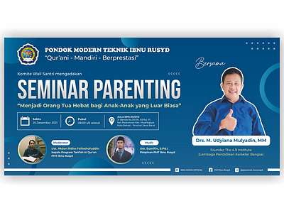 Seminar Banner #2 blue design gradient graphic design