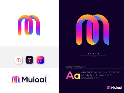 Muioai Logo Design Project branding branding design branding identity corporate creative letter letter mark logo logo branding logo branding design logo identity m letter m logo