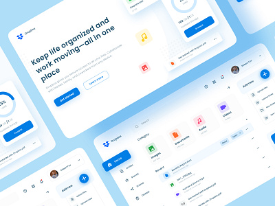 Dropbox Redesign dropbox one drive redesign uiux website