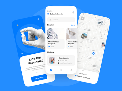 Vaccine App astrazeneca covid 19 mobile app design mobile application pfizer sinovac ui ui design uiux vaccine