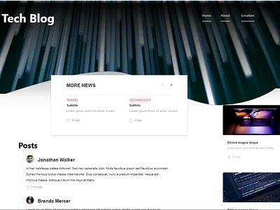 blog design adobesuite adobexd branding design graphic design photoshop ui ux