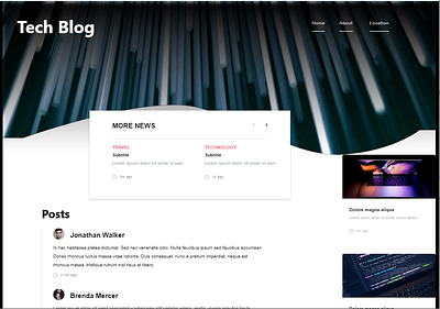 blog design adobesuite adobexd branding design graphic design photoshop ui ux