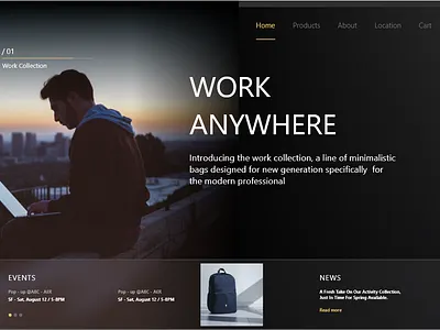 website design template workanywhere adobesuite adobexd app design illustration photoshop ui ux webdesign website