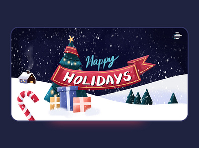 Happy Holidays christmas design flat illustration flatdesign graphic design graphicdesign holidays illustration illustrator new year procreate ui vector