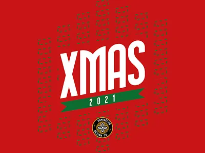 MERRY XMAS 2021 2021 branding chritsmas design holidays holy illustration logo merry navidad red santa vector xmas