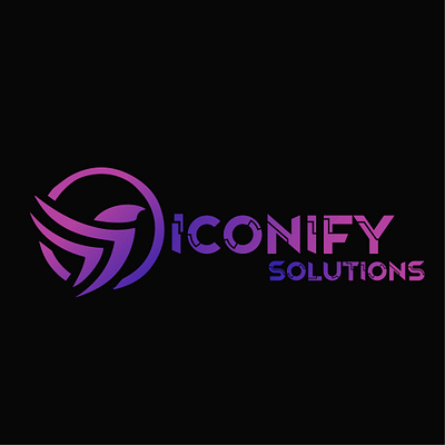 Iconify Solution Logo design graphic design illustration logo