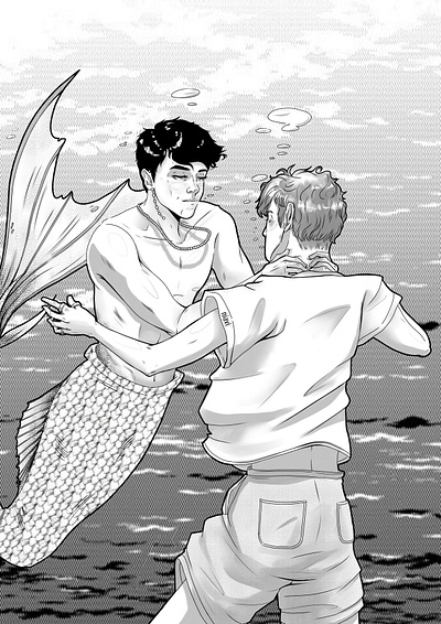 ArtImpro_mermaid design icon illustration logo typography