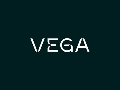Vega branding design font lettering logo logodesign type
