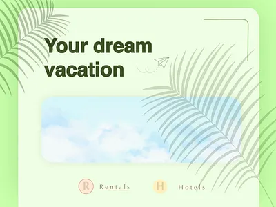 Vacation website 3d animation branding catchy design graphic design green holidays illustration ios logo modern motion graphics ui ux vacation vaycay vector