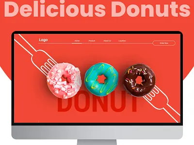 Donuts Store Website Design brandingagency design food interaction design ui uiuxdesign ux uxdesign web website