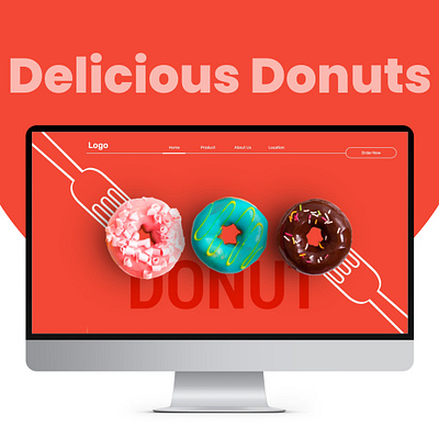 Donuts Store Website Design brandingagency design food interaction design ui uiuxdesign ux uxdesign web website