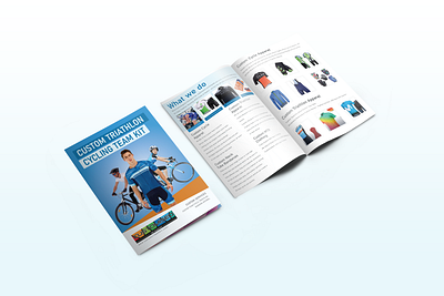 Sports Brand Catalogue or Brochure Design. branding graphic design sportswear catalogue