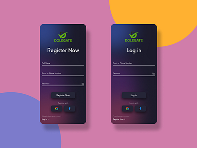 Login, Register, Sign in, Sign up Mobile UI app design app ui ux application clean figma form ios log in login logout minimal mobile app ui register sign in sign up ui ui design ux ux design web app ui