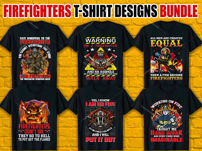 Firefighters T Shirt Design Bundle firefighters lovers t shitr