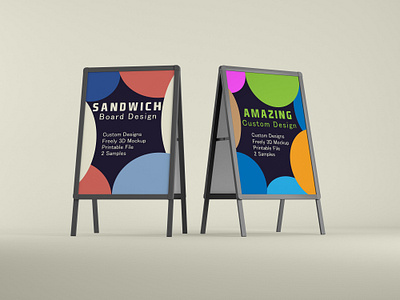 Customize Sandwich Board, Retractable Banner, Outdoor Banner, 3d banner billboard board branding custom design flat graphic design illustration poster retractable sandwich sign yard signage typography vinyl