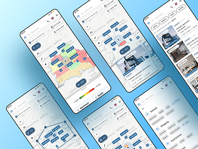 Rental Platform - Progressive Web App pwa real estate rent apartment rent app rental app ui uiux