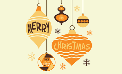 Retro Merry Christmas adobe illustrator branding christmas design freelance graphic designer graphic design illustration mid century modern retro design social media typography vector