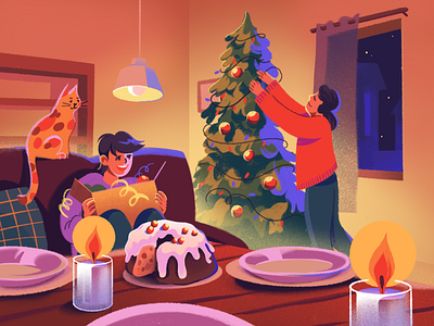 Merry Christmas! christmas illustration new year