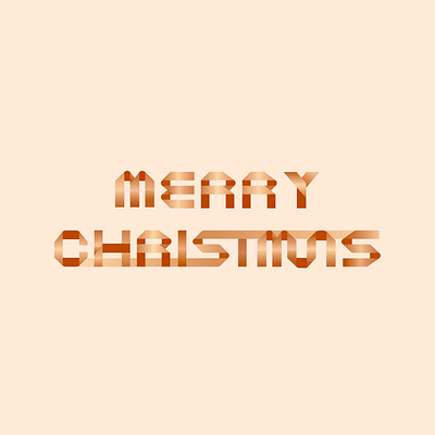 Ribbon type: Merry Christmas branding christmas design graphic design illustration illustrator logo typedesign typography vector