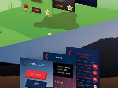 Game app branding colors design game app illustration ui ui design