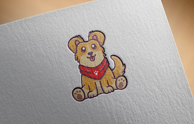 cute dog cartoon vector animal cute design cute dog dog dog cartoon dog logo dog sitting graphic design illustration logo