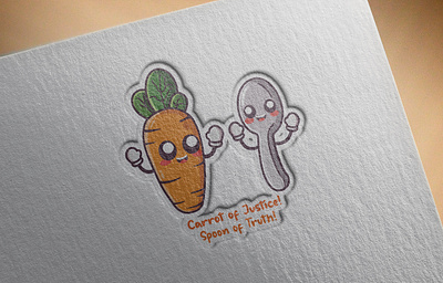 cute carrot and spoon carrot cute carrot cute kawaii cute spoon spoon