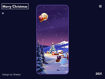 Merry Christmas design illustration