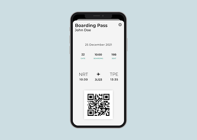 Daily UI #024 Boarding Pass dailyui dailyui024 design ui