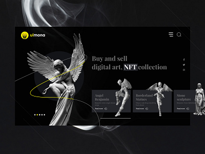 NFT Landing Page 3d character animation art bitcoin cripto cryptocurrency design eth illustration logo marketplace nft token ui ui design uidesign uiux ux web web design