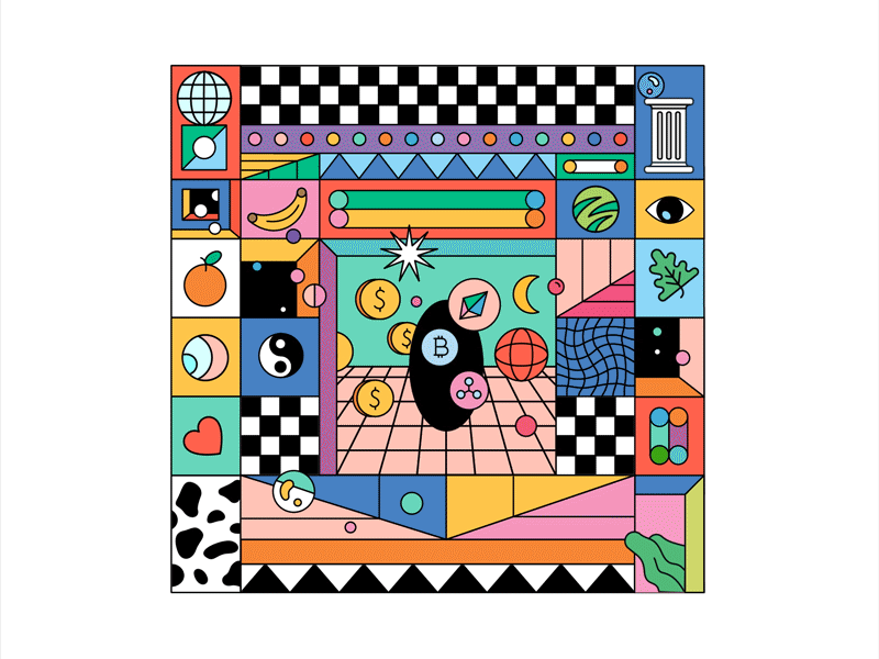 Fiat to Crypto 2d animation animation illustration motion design nft