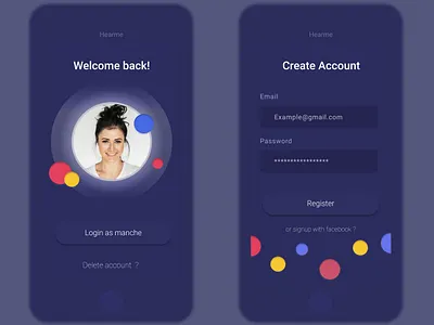 SignUp Page mobile App Concepts design icon illustration illustrator ui ux web website