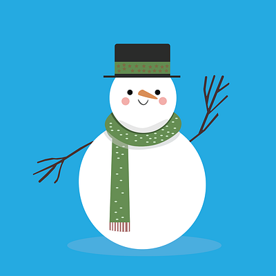 snowman character design graphic design vector