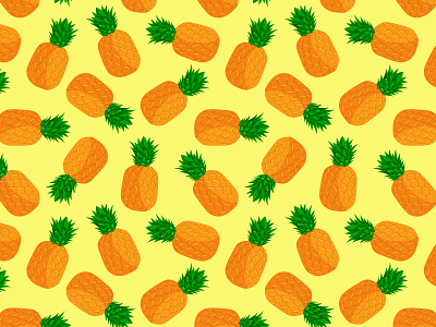 Pineapple Pattern 1 adobe illustrator background design resources exotic fruit food illustration fruit illustration graphic design illustration orange pattern design pineapple pineapple illustration seamless pattern vector vector art vector fruit vector illustration wacom tablet wallpaper design yellow