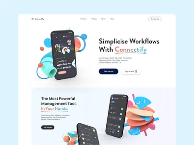Connectify - Website Design 2021 2021 design 2021 trend 3d animation branding clean design designs german germany graphic design illustration landing logo modern motion graphics ui unlikeothers website