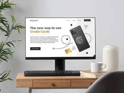 Web Design PointCard creative creativity credit card design designer graphic design minimal modern payment payment card smartphone typography ui ui design ui ux ui ux design ux ux design web design webdesign