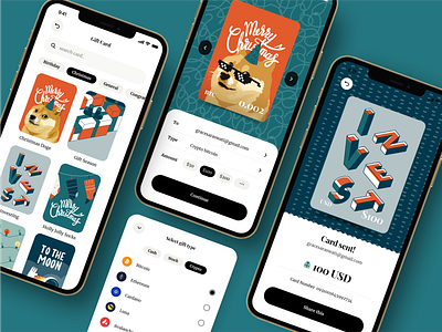 Gifting Mobile App UI UX app design finance ios mobile ui ui ux ux